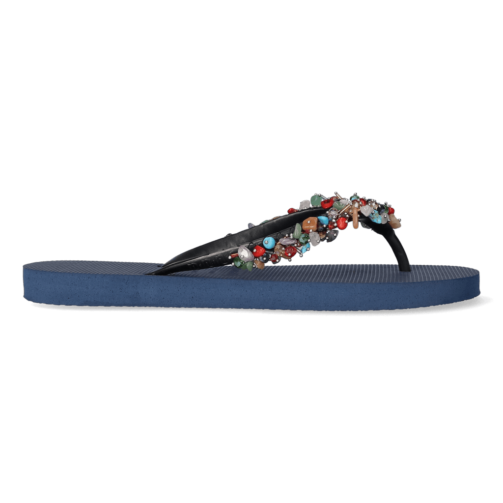 Colorful Fabulous Dames Slippers Navy Blue