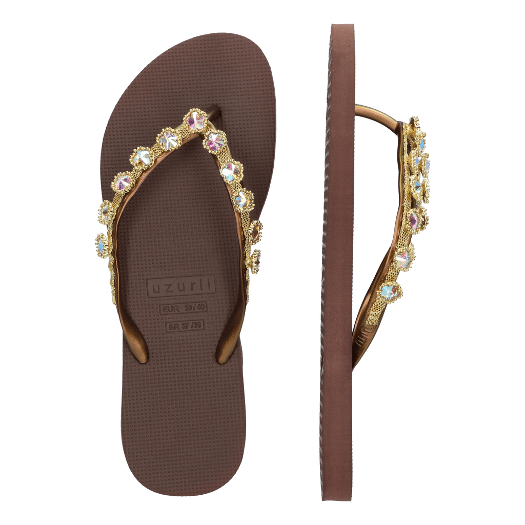 Flower Aby Dames Slippers Coffee