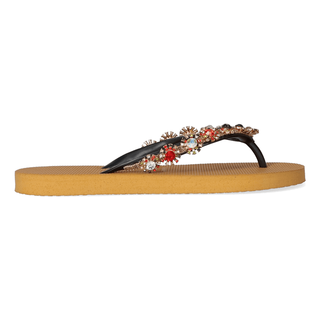 Colorful Diana Dames Slippers Ochre