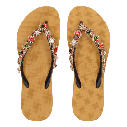 Colorful Diana Dames Slippers Ochre