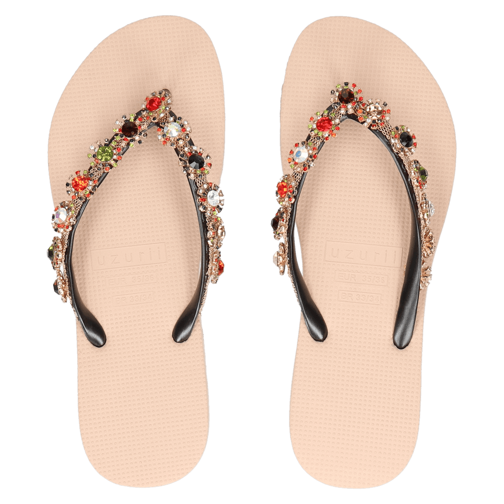 Colorful Diana Dames Slippers Sand