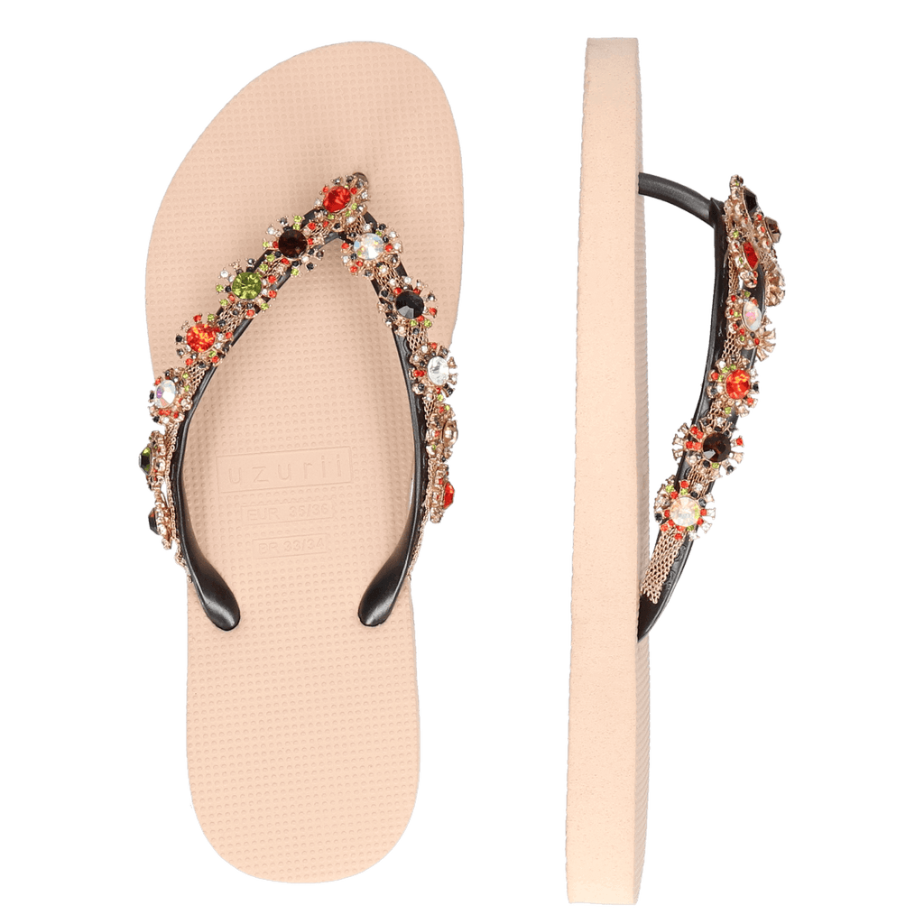 Colorful Diana Dames Slippers Sand