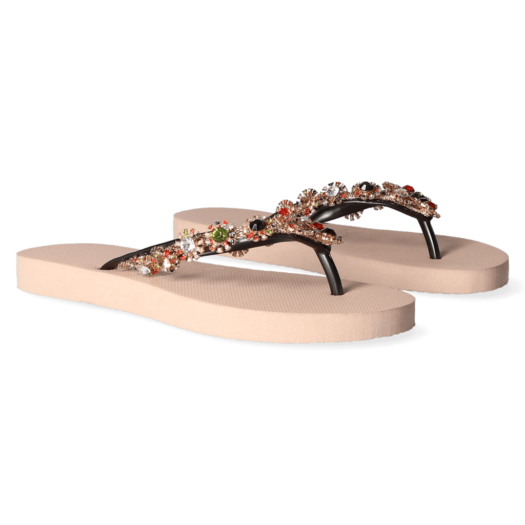 Colorful Diana Dames Slippers Sand