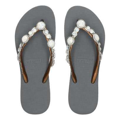 Pearl Marilyn Dames Slippers Silver