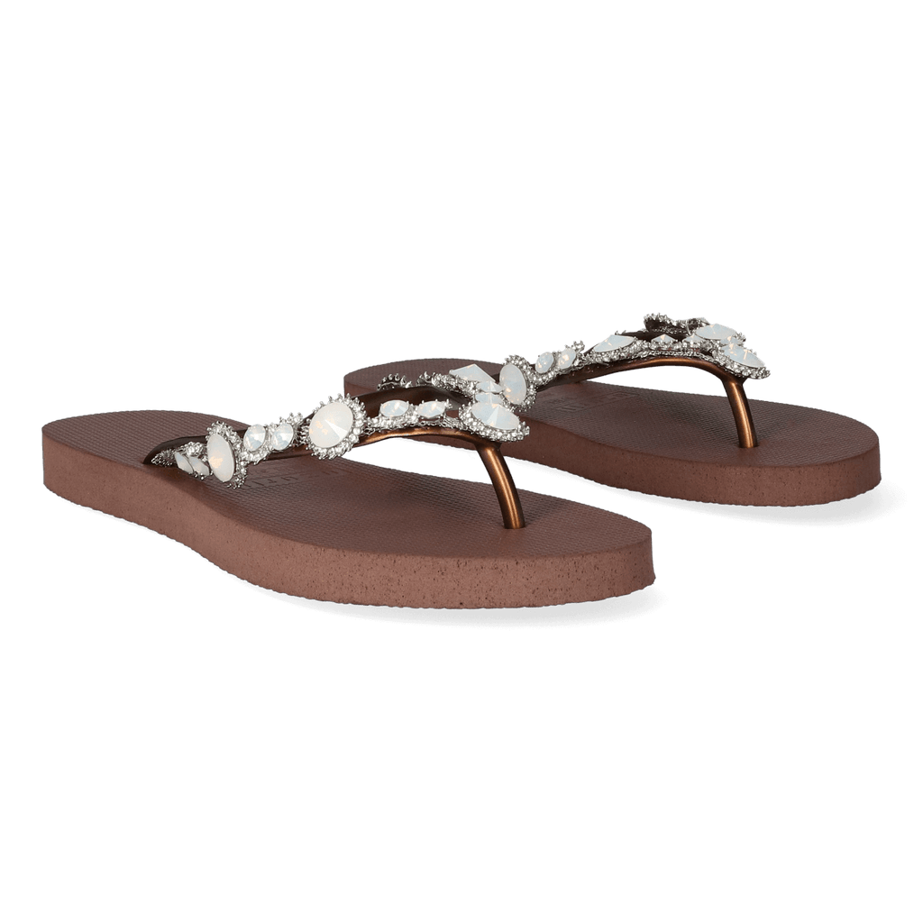Pearl Marilyn Dames Slippers Taupe