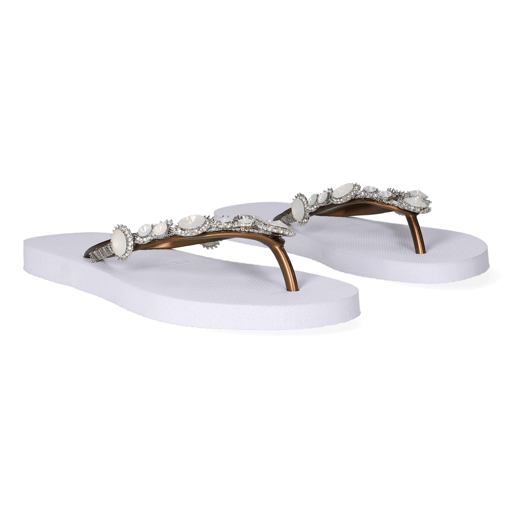 Pearl Marilyn Dames Slippers White