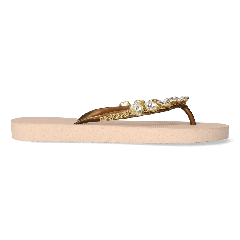 Crystal Flower Dames Slippers Sand