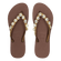 Crystal Flower Dames Slippers Taupe