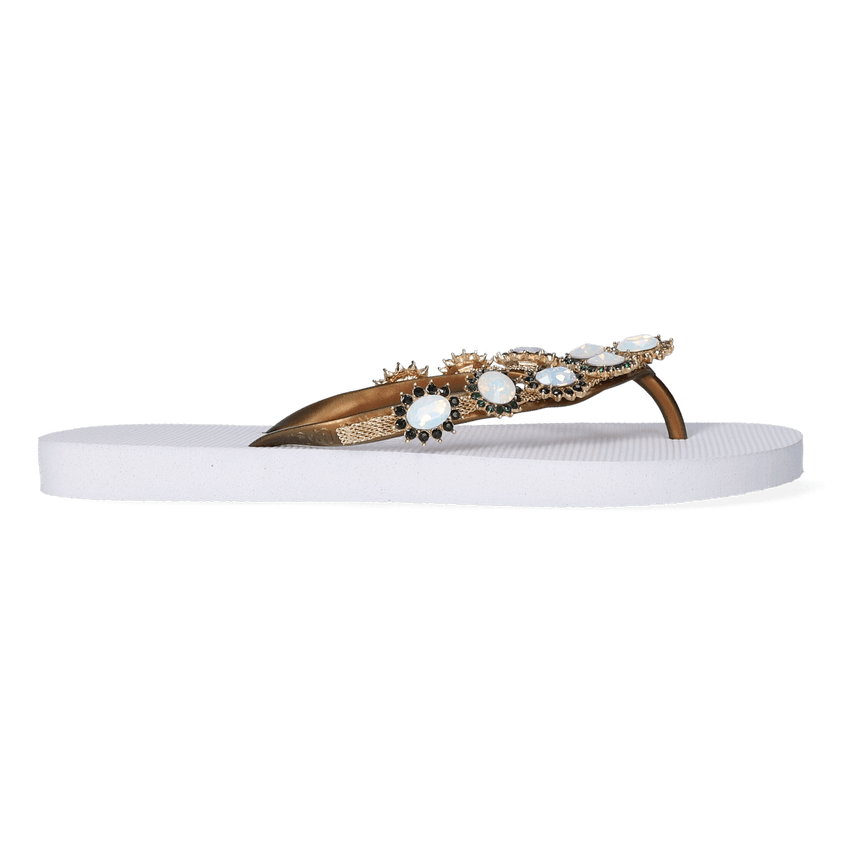 Pearl Monroe Dames Slippers White