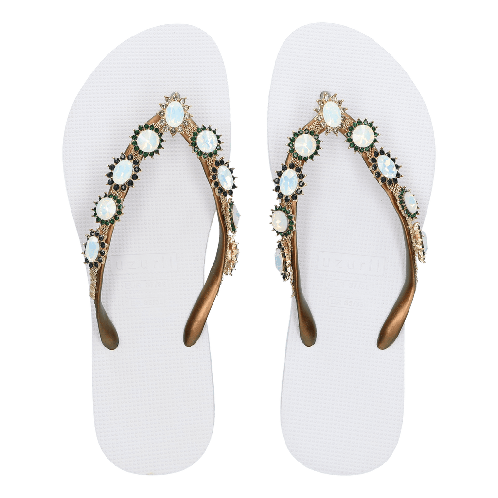 Pearl Monroe Dames Slippers White