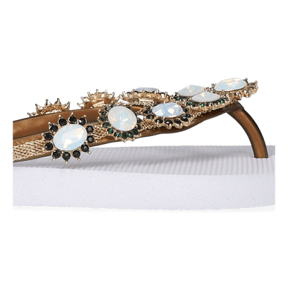 Pearl Monroe Dames Slippers White