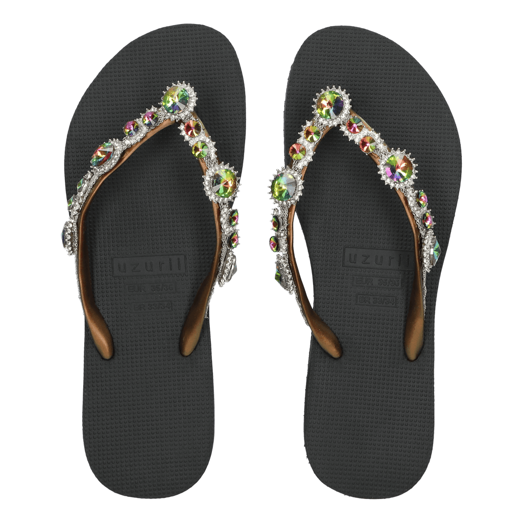 Colorful Marilyn Dames Slippers Black