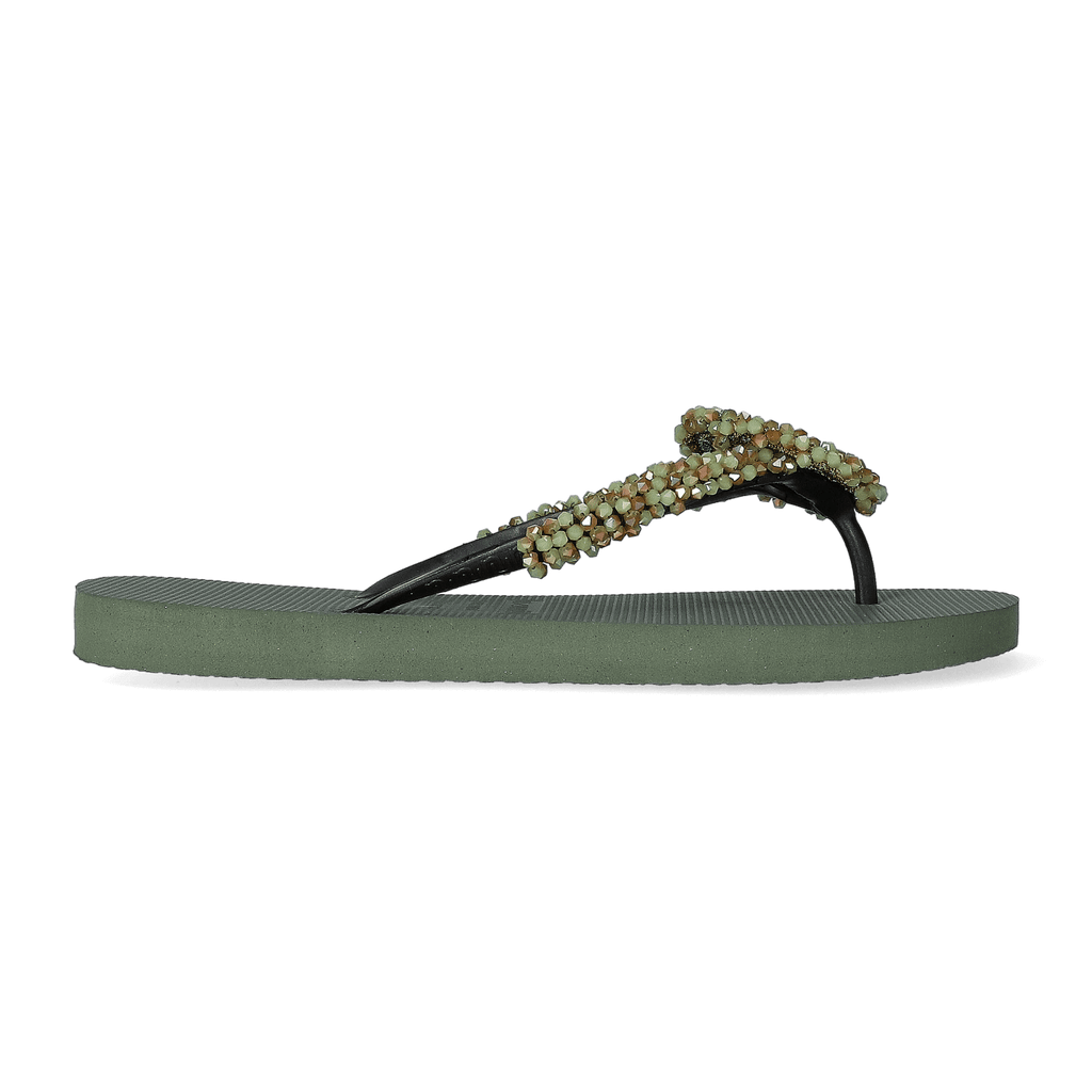 Maria Army Green Dames Slippers Army Green