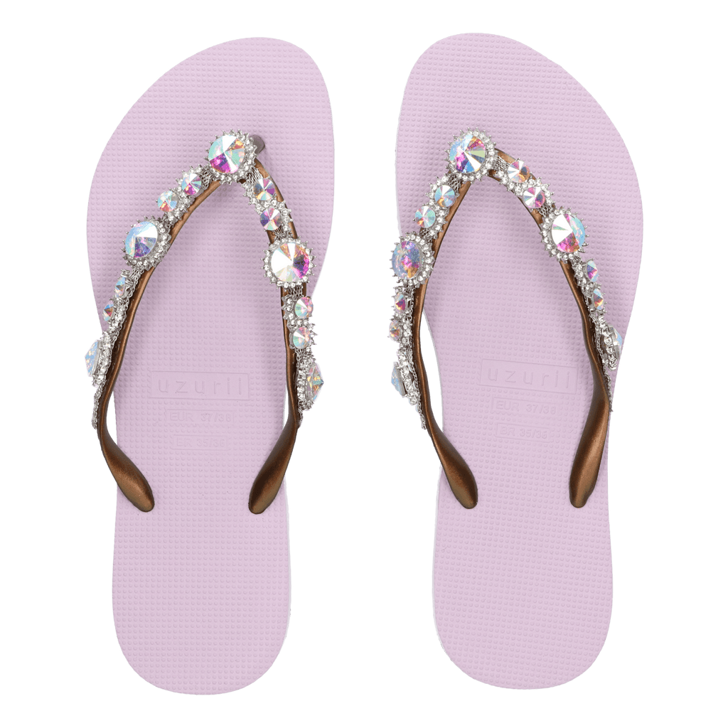 Chrystal Marilyn Dames Slippers Violet