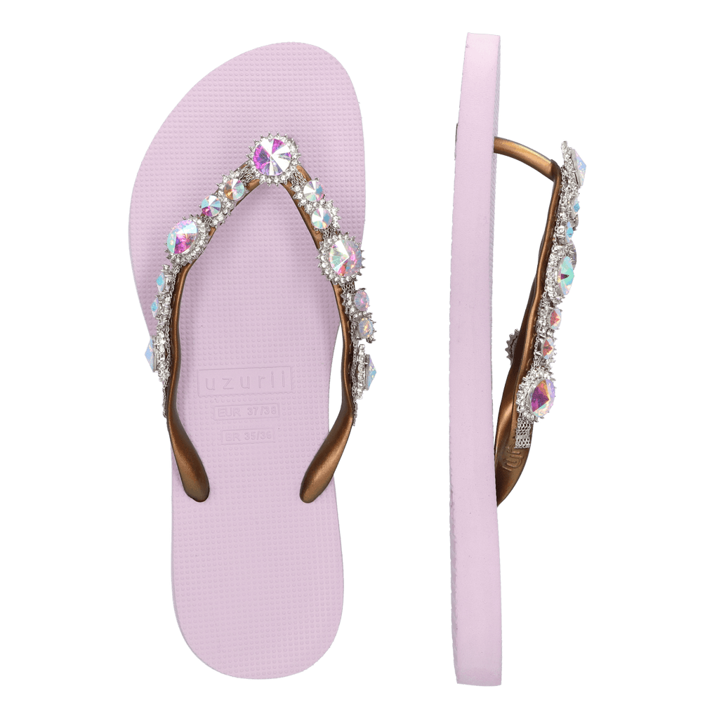 Chrystal Marilyn Dames Slippers Violet