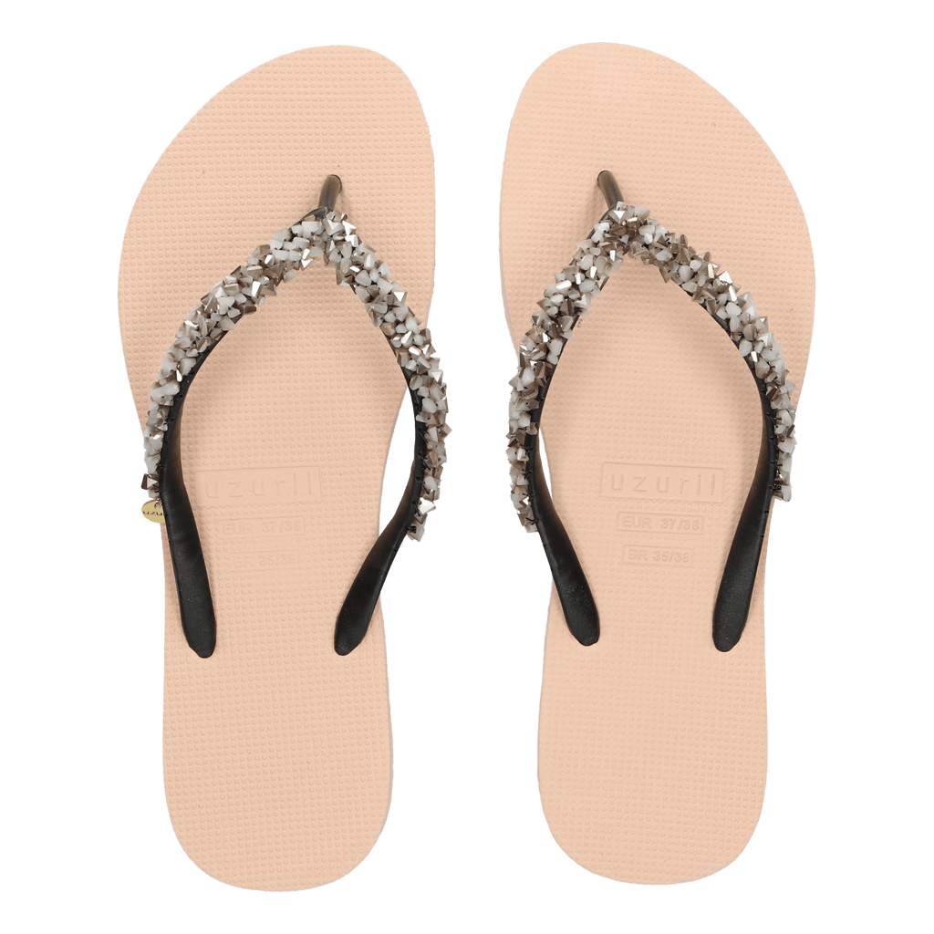 Classic Aby Silver Dames Slippers Sand