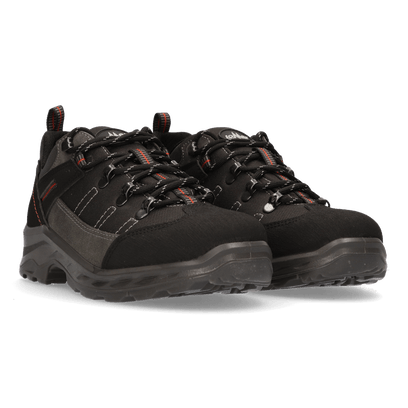 Sesto Low Wandelschoenen Black/Orange