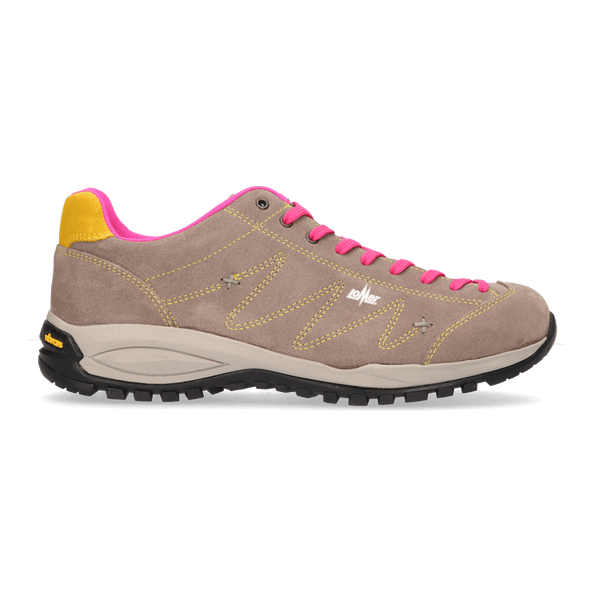 Janko Dames Wandelschoenen Taupe/Fuxia