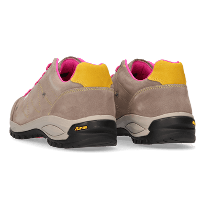 Janko Dames Wandelschoenen Taupe/Fuxia