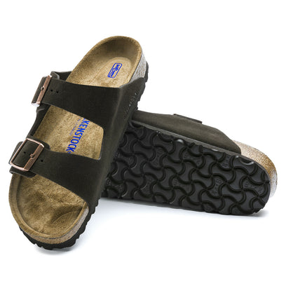 Arizona Suede Slippers Mocha Narrow-fit