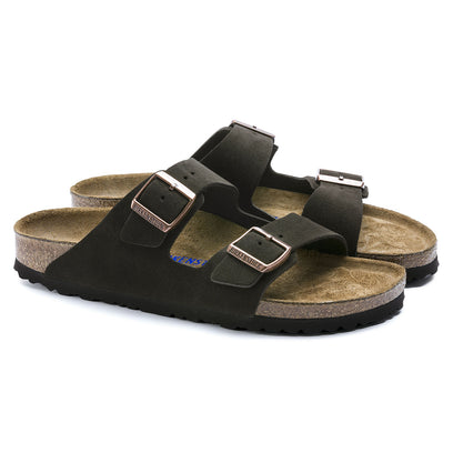 Arizona Suede Slippers Mocha Narrow-fit