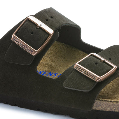 Arizona Suede Slippers Mocha Narrow-fit