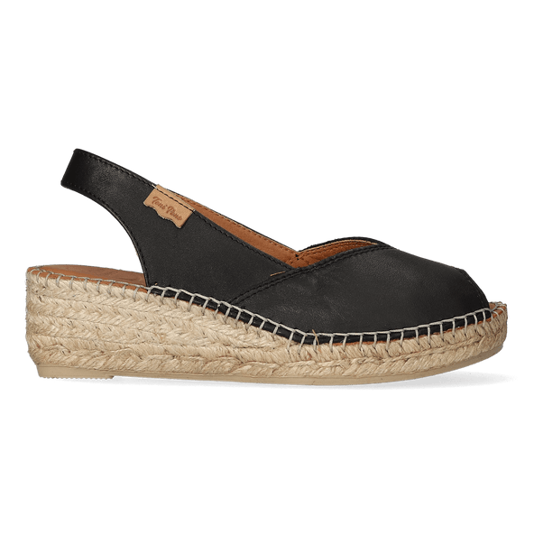 Bernia-P Dames Espadrilles Negre