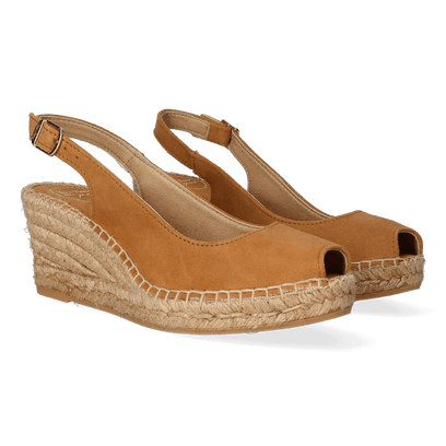 Calpe Suede Dames Espadrilles Cuiro