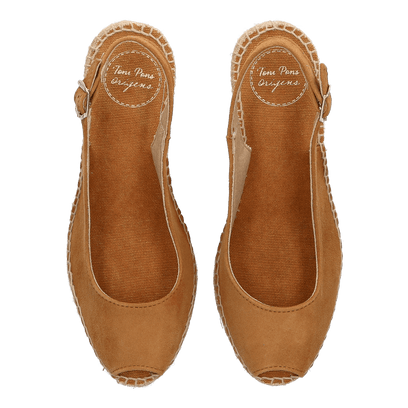 Calpe Suede Dames Espadrilles Cuiro