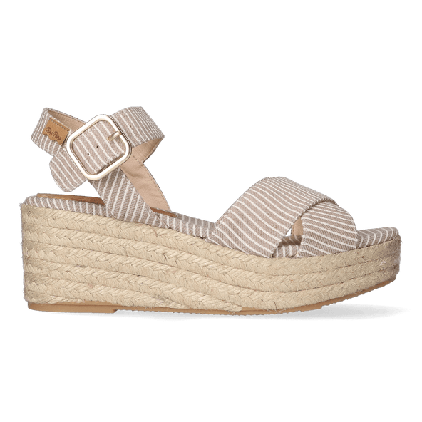Clara-SM Dames Espadrilles Beige
