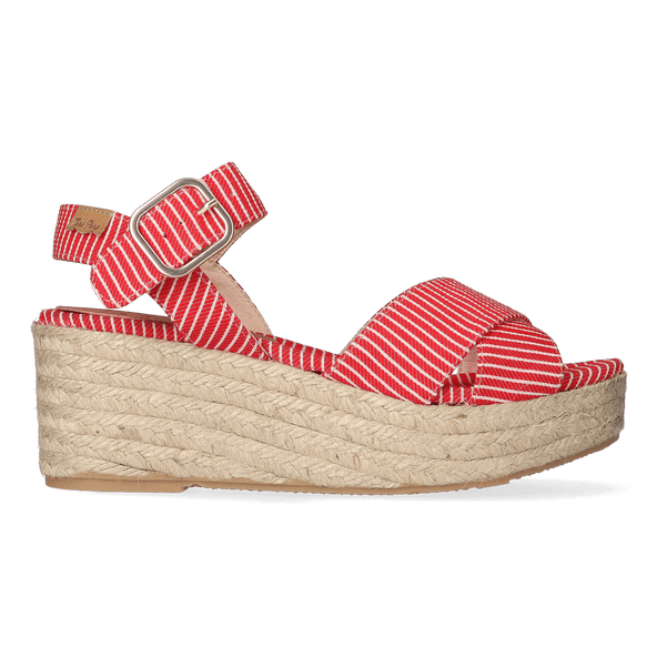 Clara-SM Dames Espadrilles Vermell