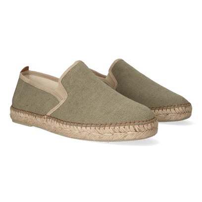 Dallas Canvas Heren Espadrilles Caqui