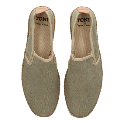 Dallas Canvas Heren Espadrilles Caqui