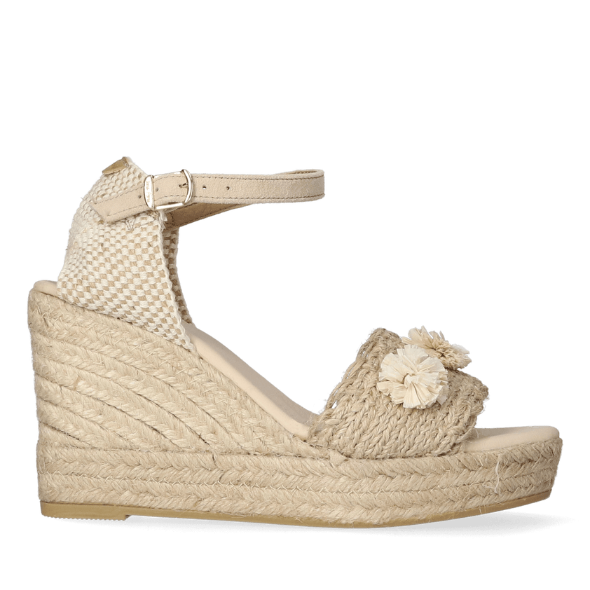 Danita Dames Espadrilles Taupe