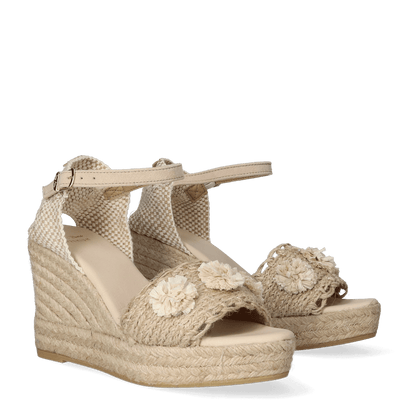 Danita Dames Espadrilles Taupe