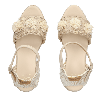 Danita Dames Espadrilles Taupe