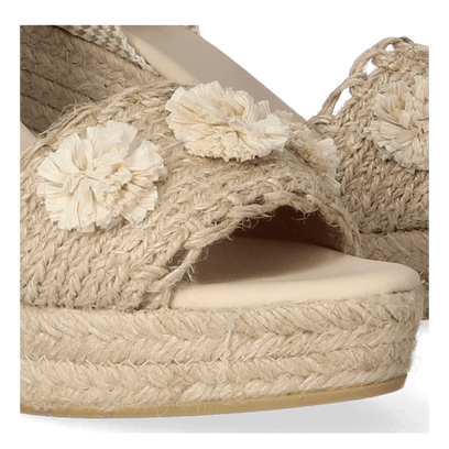 Danita Dames Espadrilles Taupe