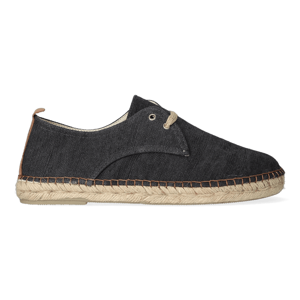Dixon Canvas Heren Espadrilles Negre