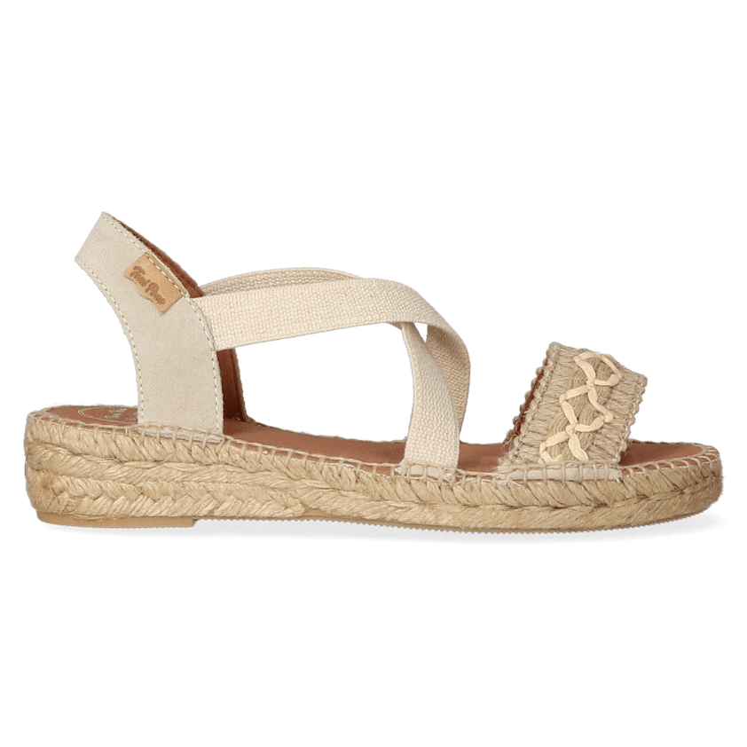 Eider-BN Dames Espadrilles Natural