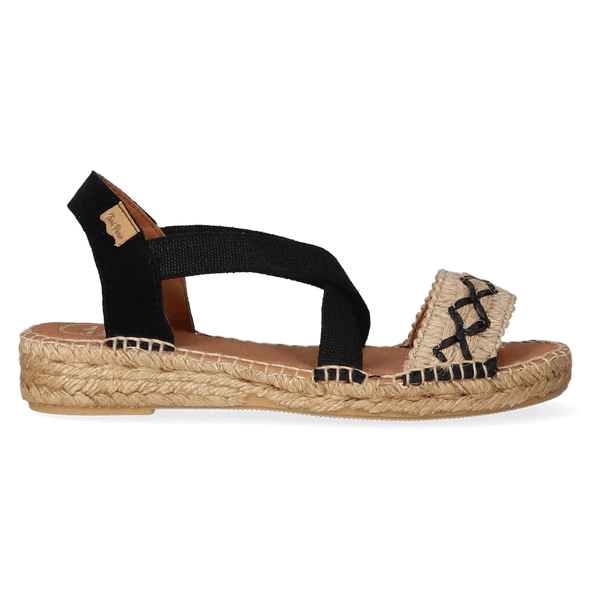 Eider-BN Dames Espadrilles Negre