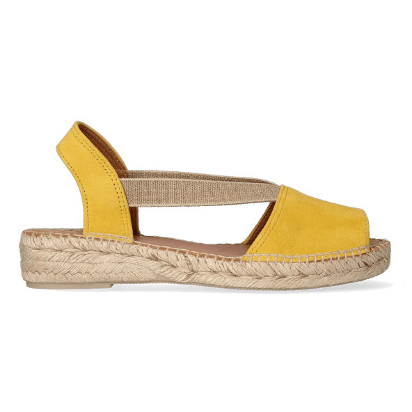 Ella Dames Espadrilles Groc