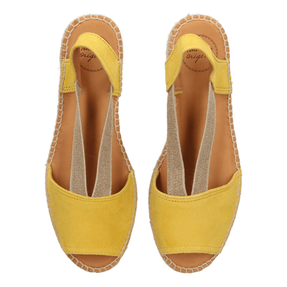 Ella Dames Espadrilles Groc