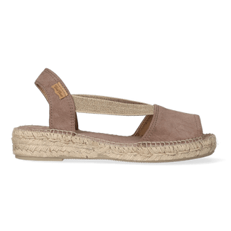 Ella Dames Espadrilles Taupe