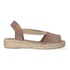 Ella Dames Espadrilles Taupe