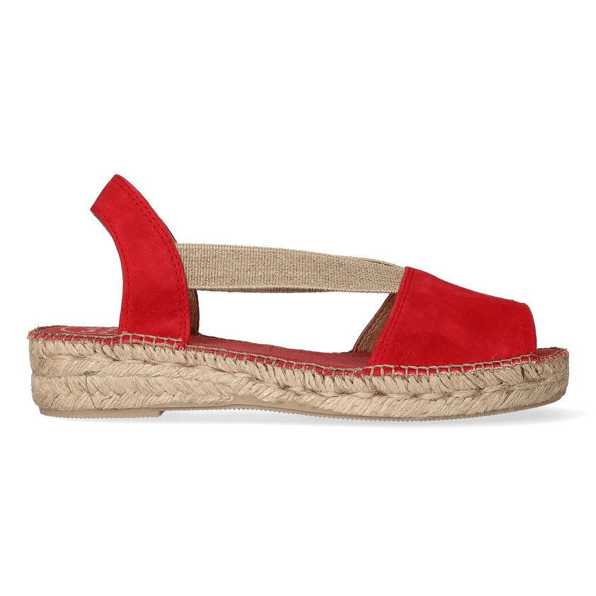 Ella Dames Espadrilles Vermell