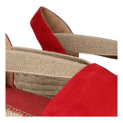 Ella Dames Espadrilles Vermell