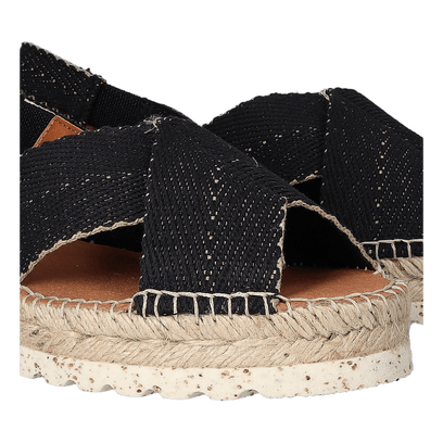 Elvira Canvas Dames Espadrilles Negre