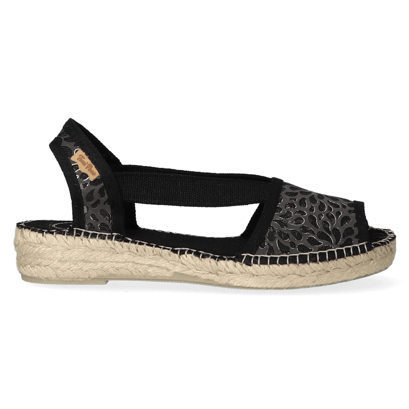 Estel-IK Dames Espadrilles Negre