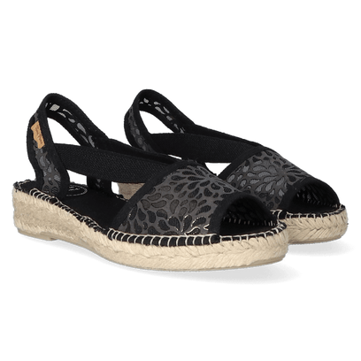 Estel-IK Dames Espadrilles Negre