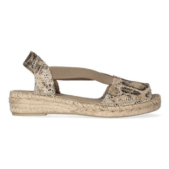 Estel-MB Dames Espadrilles Taupe